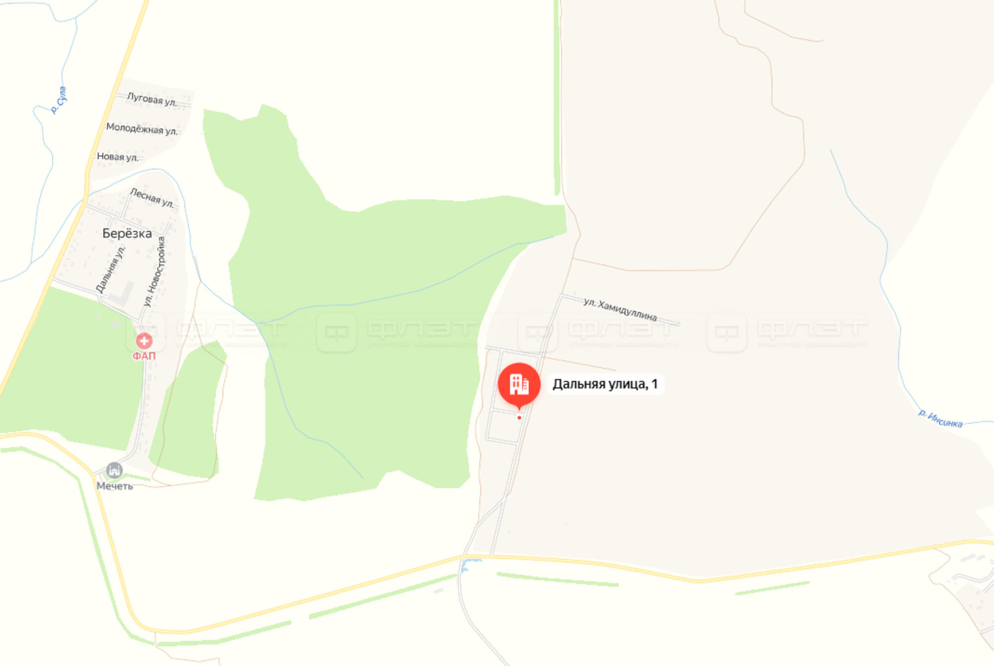 Купить землю, земельный участок за 4 250 000 рублей на ул. Дальняя