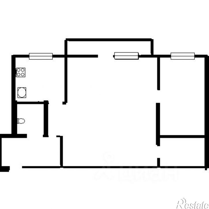 2-комн квартира Казань, улица Дружбы, 12