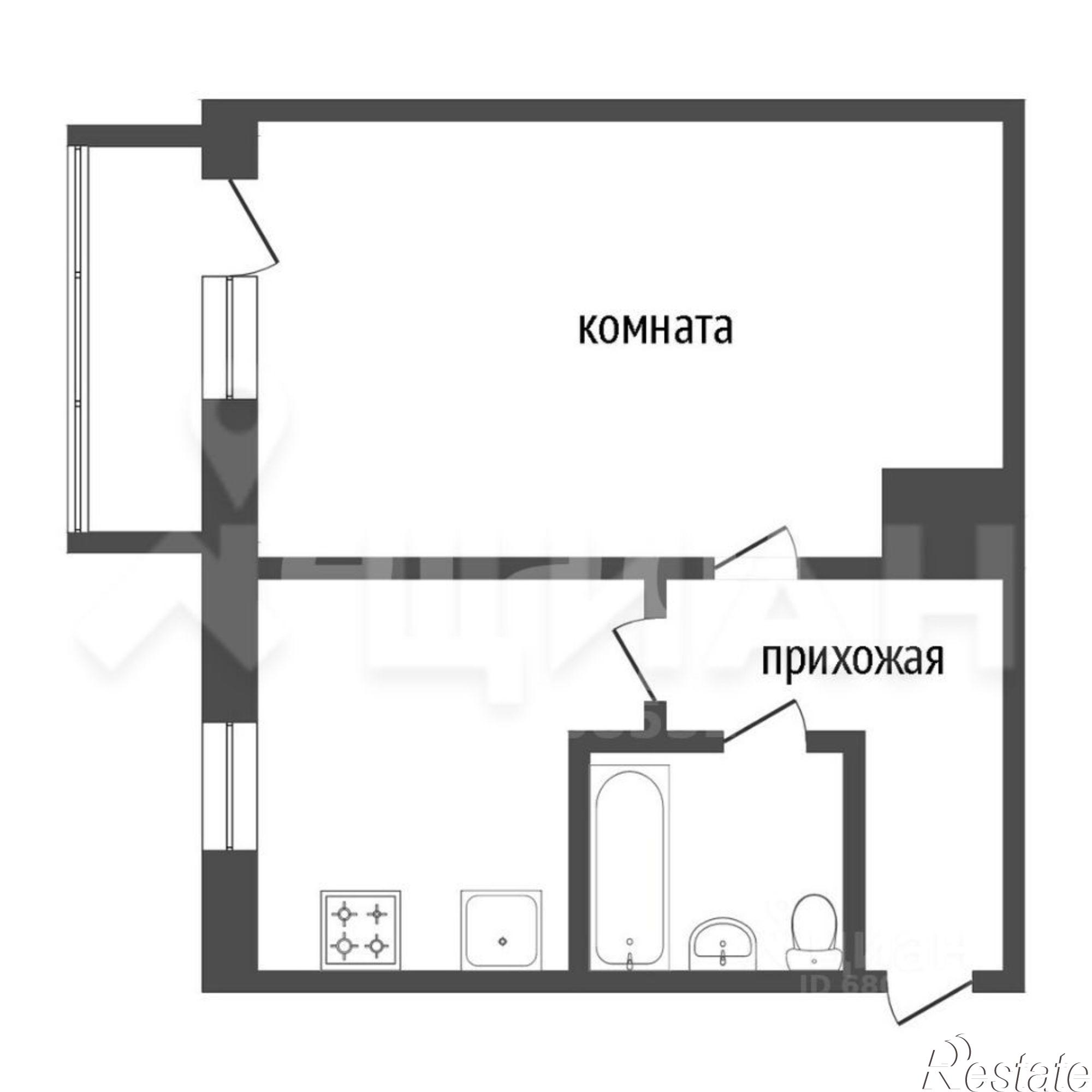 Купить квартиру за 3 199 000 рублей на Черноморская улица, 5а