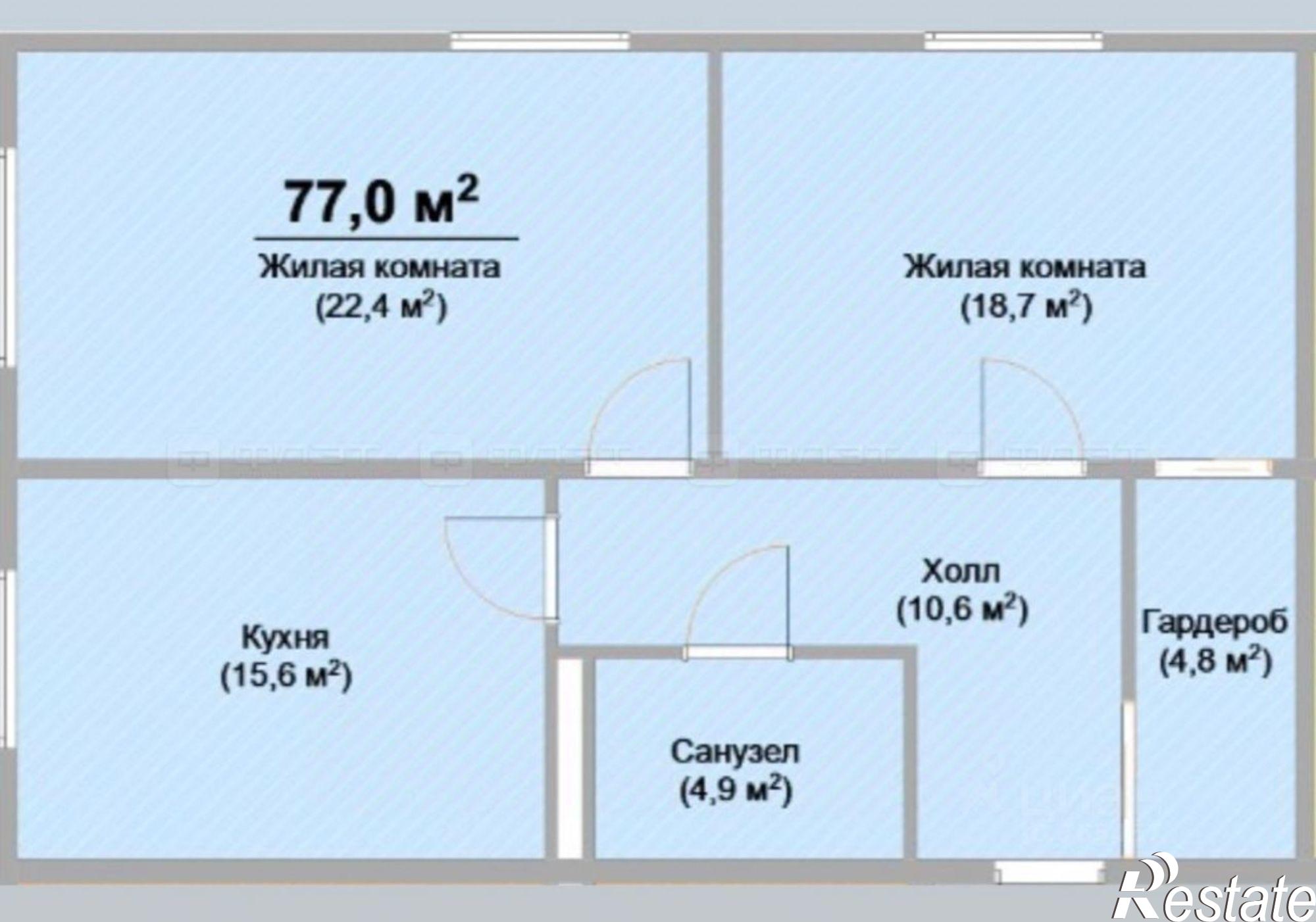 Купить квартиру за 5 999 000 рублей на Татарстан, Пестречинский, Куюки, 13-й квартал, 1а