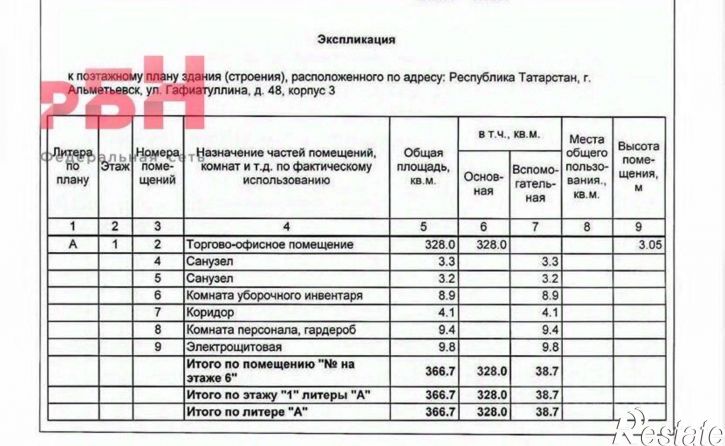 Помещение свободного назначения ул Гафиатуллина, 52,  д. 52