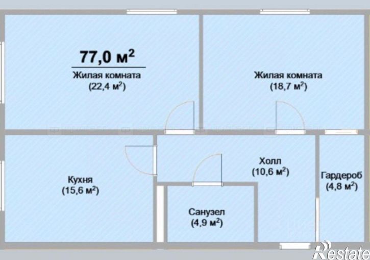 2-комн квартира Татарстан, Пестречинский, Куюки, 13-й квартал, 1а