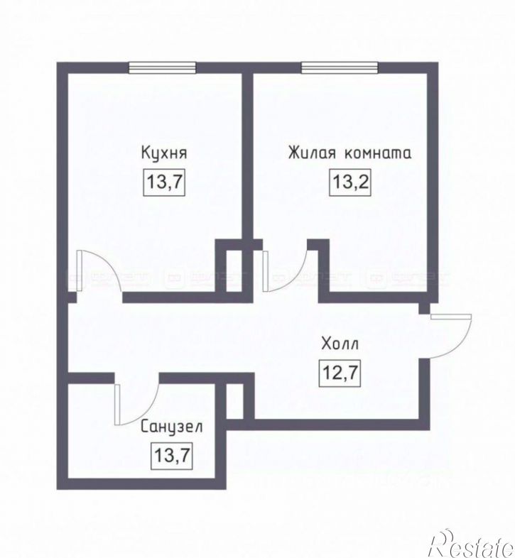 1-комн квартира Татарстан, Пестречинский, Куюки, 13-й квартал, 5