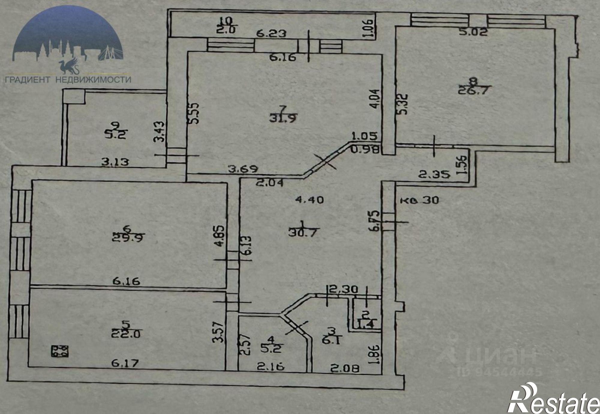 Купить квартиру за 18 990 000 рублей на проспект Тукая, 36