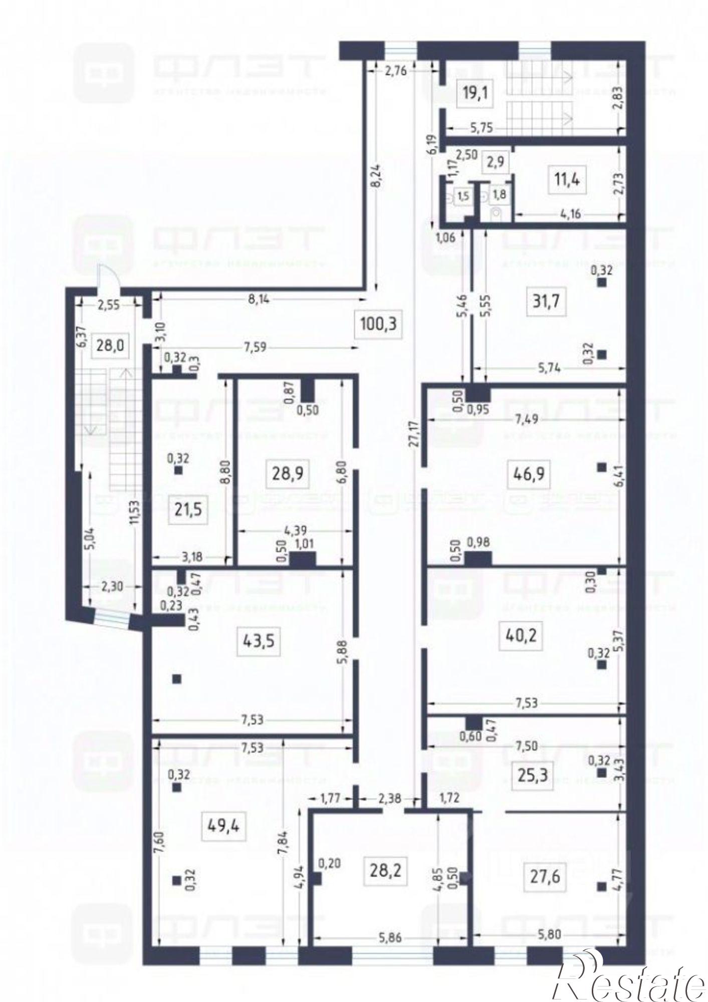 Купить офис, помещение под офис за 25 713 500 рублей на улица Татарстан, 1А