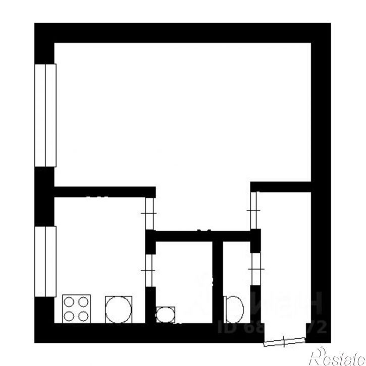 1-комн квартира Юбилейная улица, 1,  д. 1
