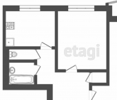 2-комн, 44кв м, этаж 11/12 пр-кт им Вахитова, 10