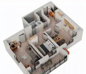 2-комн, 63 кв м, этаж 17/18 ул Авангардная, 53