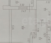 1-комн, 37кв м, этаж 8/18 улица Виктора Сажинова, 7