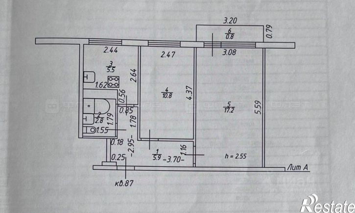 2-комн квартира ул Юбилейная, 7,  д. 7
