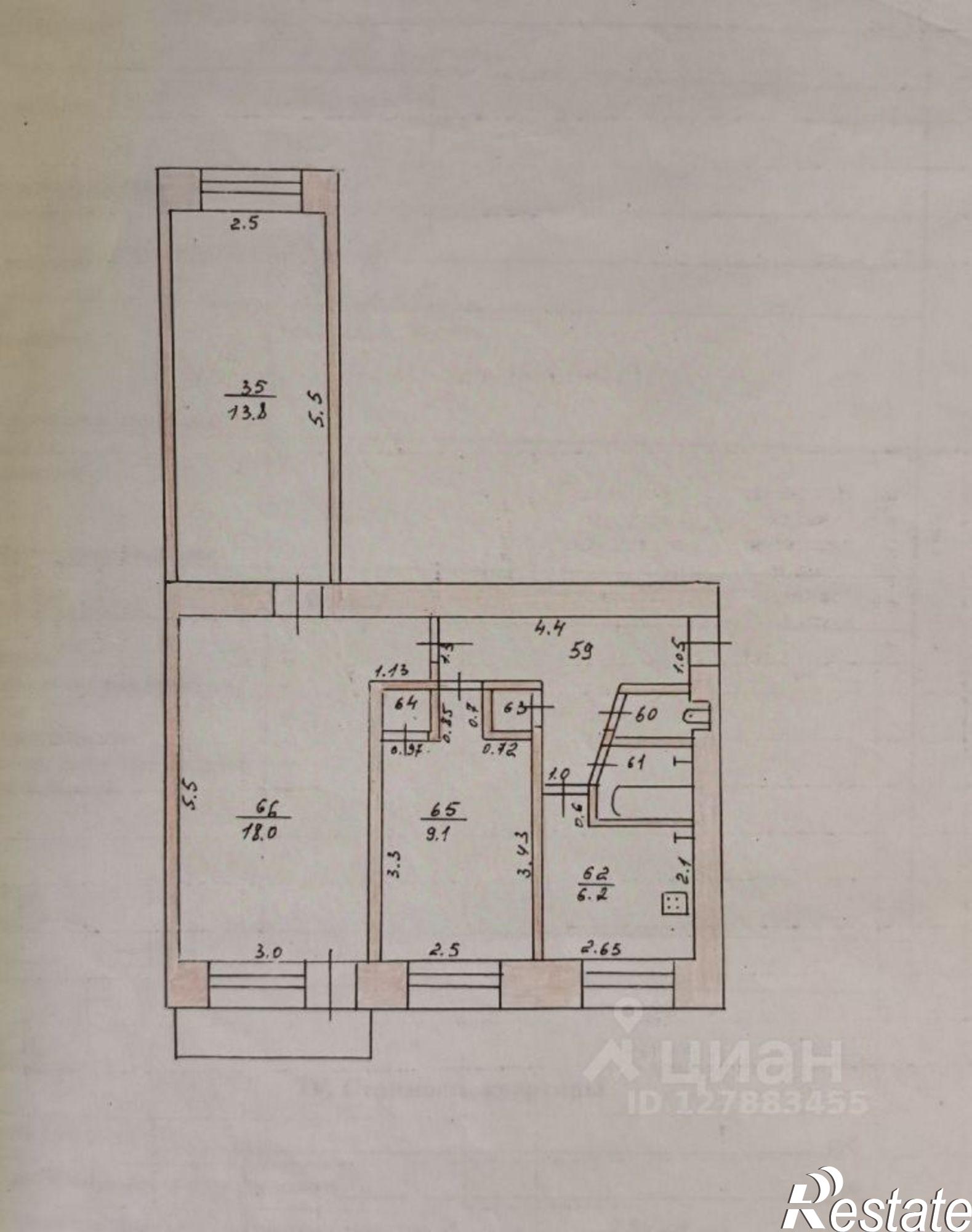 Купить квартиру за 6 580 000 рублей на пр-кт Мира, 8