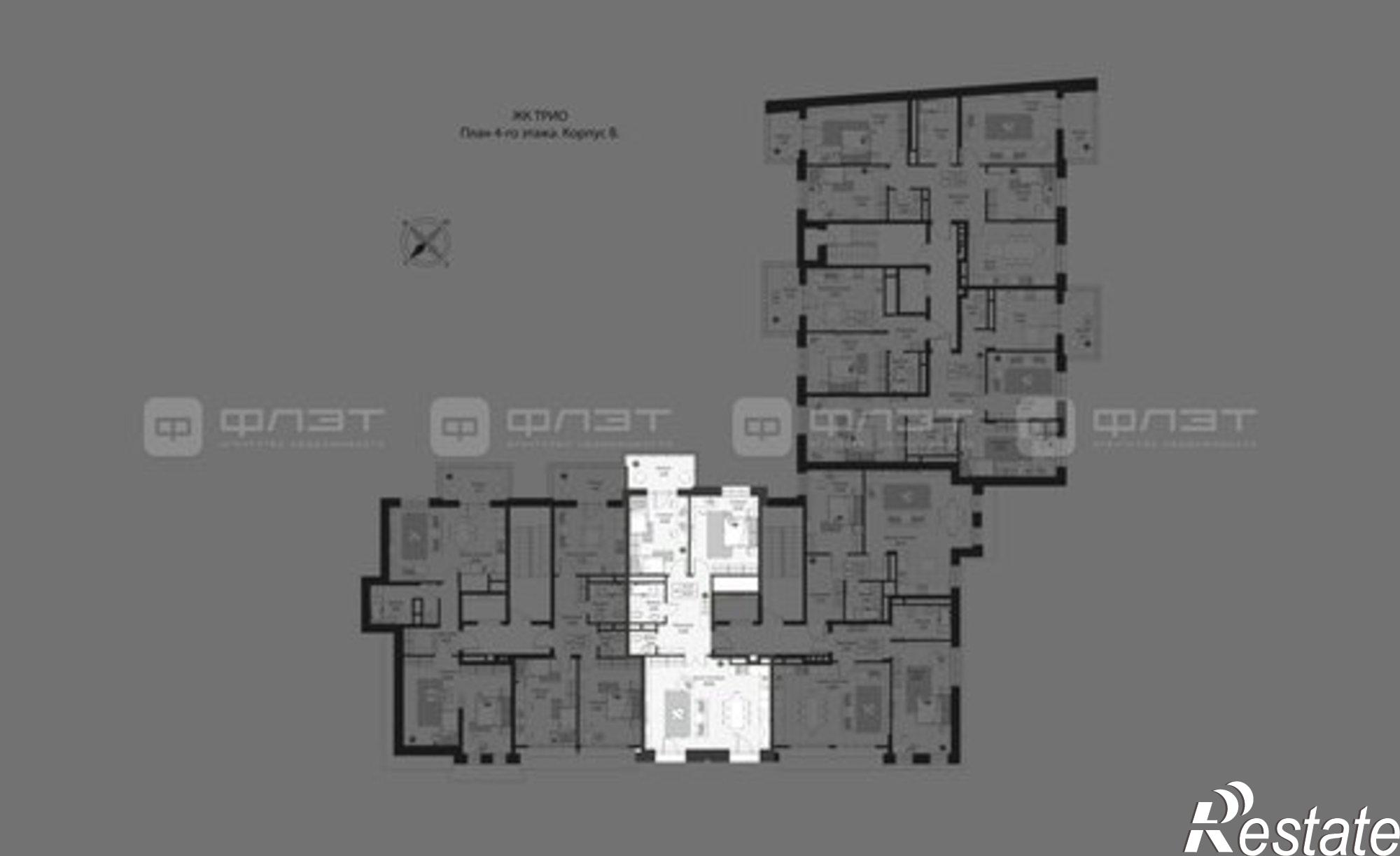 Купить квартиру за 44 449 400 рублей на Республика Татарстан (Татарстан), Казань, Московская улица