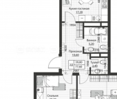 2-комн, 78 кв м, этаж 4/4 Московская улица, 28