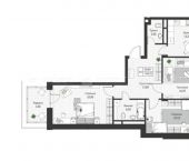 3-комн, 105 кв м, этаж 1/4 Московская улица, 28