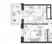 1-комн, 46 кв м, этаж 3/4 Республика Татарстан (Татарстан), Казань, Московская улица