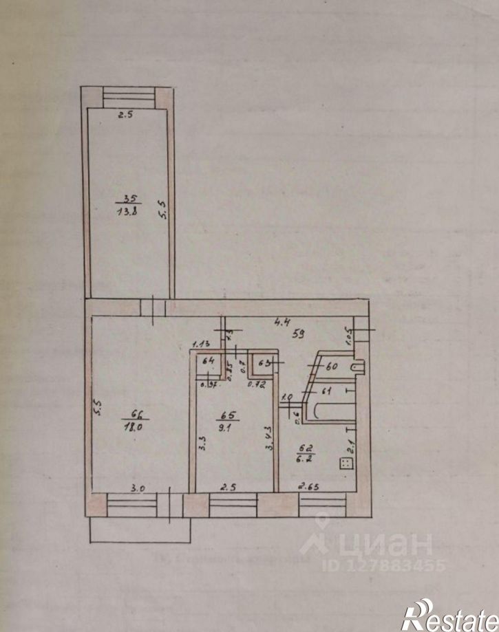 3-комн квартира пр-кт Мира, 8,  д. 8