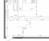 2-комн, 49 кв м, этаж 14/14 ул Бухарская, 5