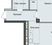 2-комн, 40 кв м, этаж 3/23 ул Бухарская, 32