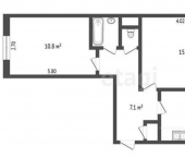 2-комн, 42кв м, этаж 3/5 ул им Хади Такташа, 17