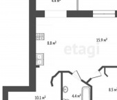 2-комн, 60кв м, этаж 5/5 ул Портовая, 3