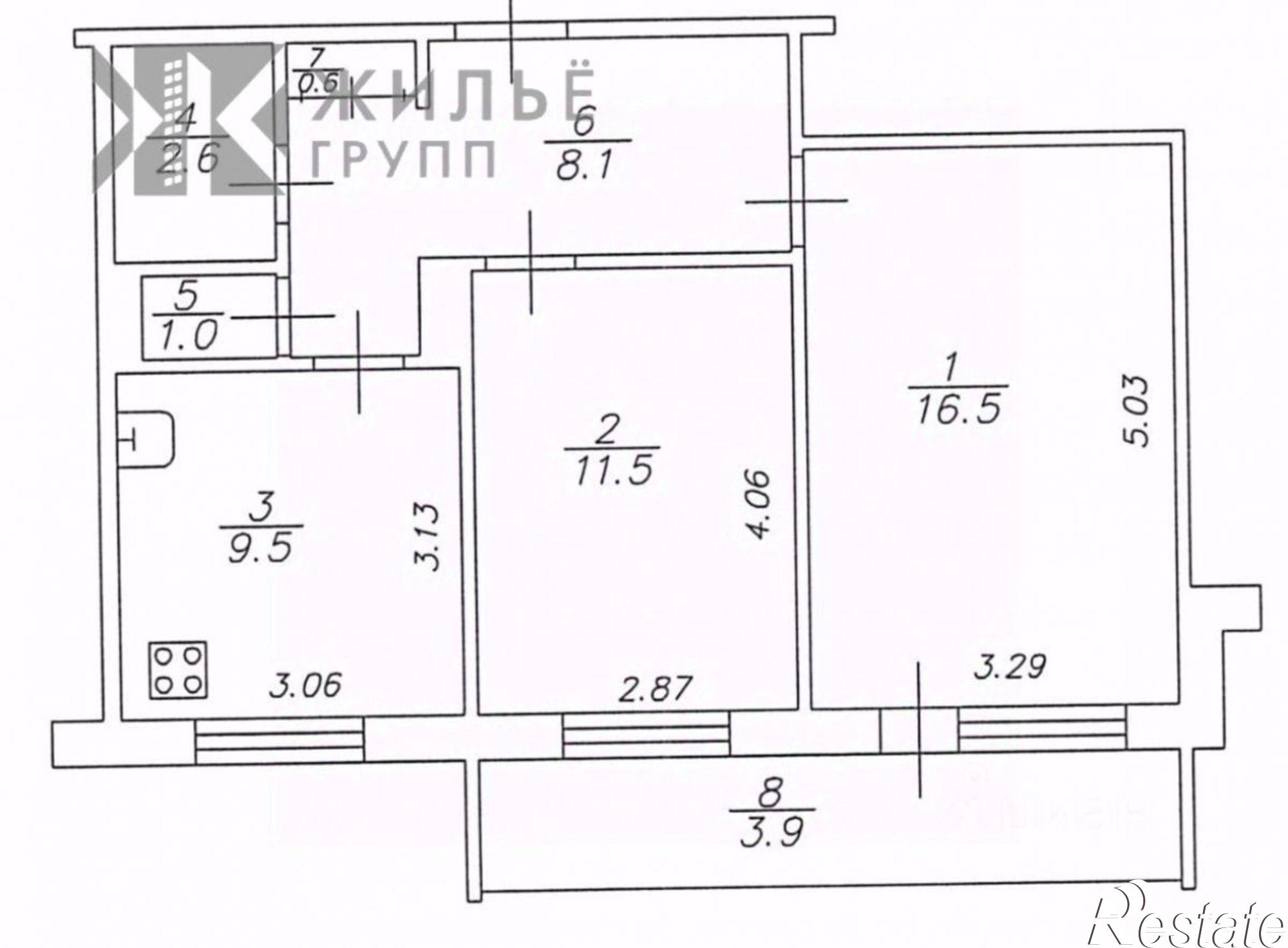 Купить квартиру за 9 150 000 рублей на Казань городской округ, Казань
