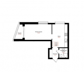 1-комн, 36 кв м, этаж 19/25 Гвардейская улица, 52/2