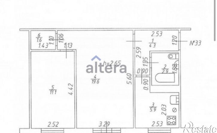2-комн квартира Республика Татарстан (Татарстан), Казань, Кировский район, Светлая улица, 19