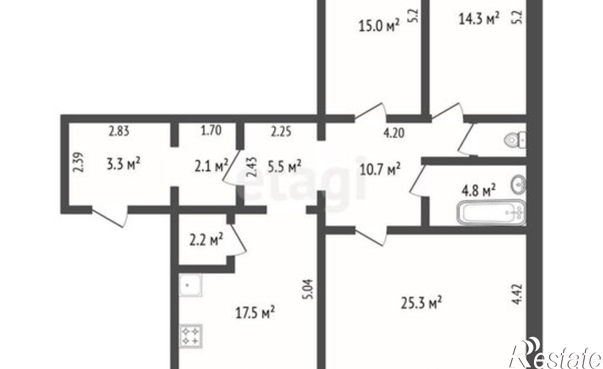 Купить квартиру за 11 200 000 рублей на пр-кт Строителей, 6