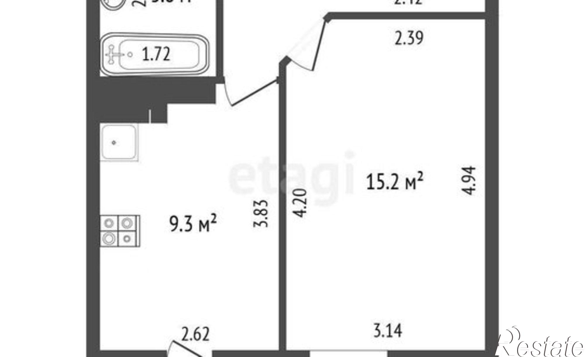 Купить квартиру за 4 400 000 рублей на пр-кт Строителей, 68
