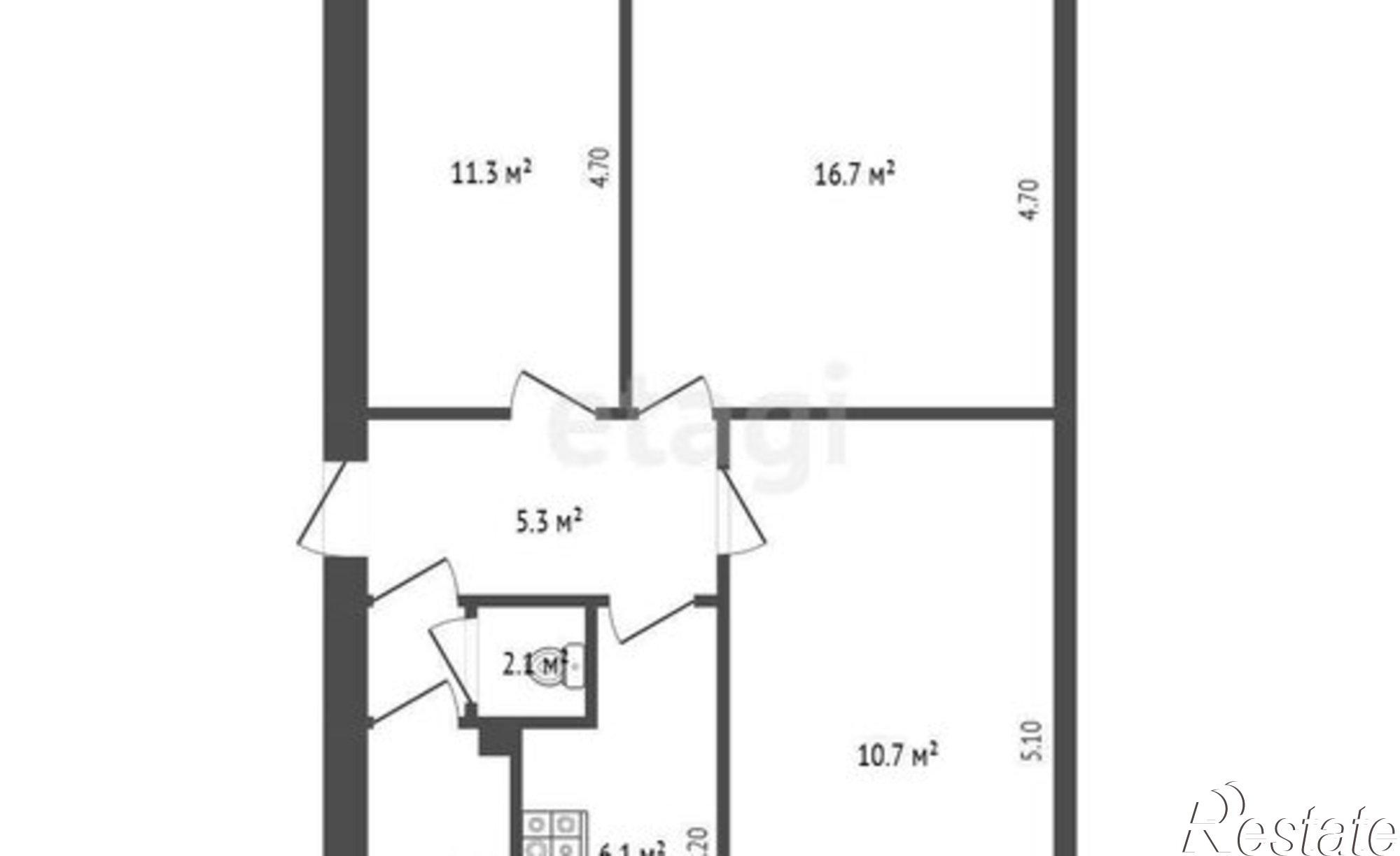 Купить квартиру за 5 300 000 рублей на ул Клары Цеткин, 29а