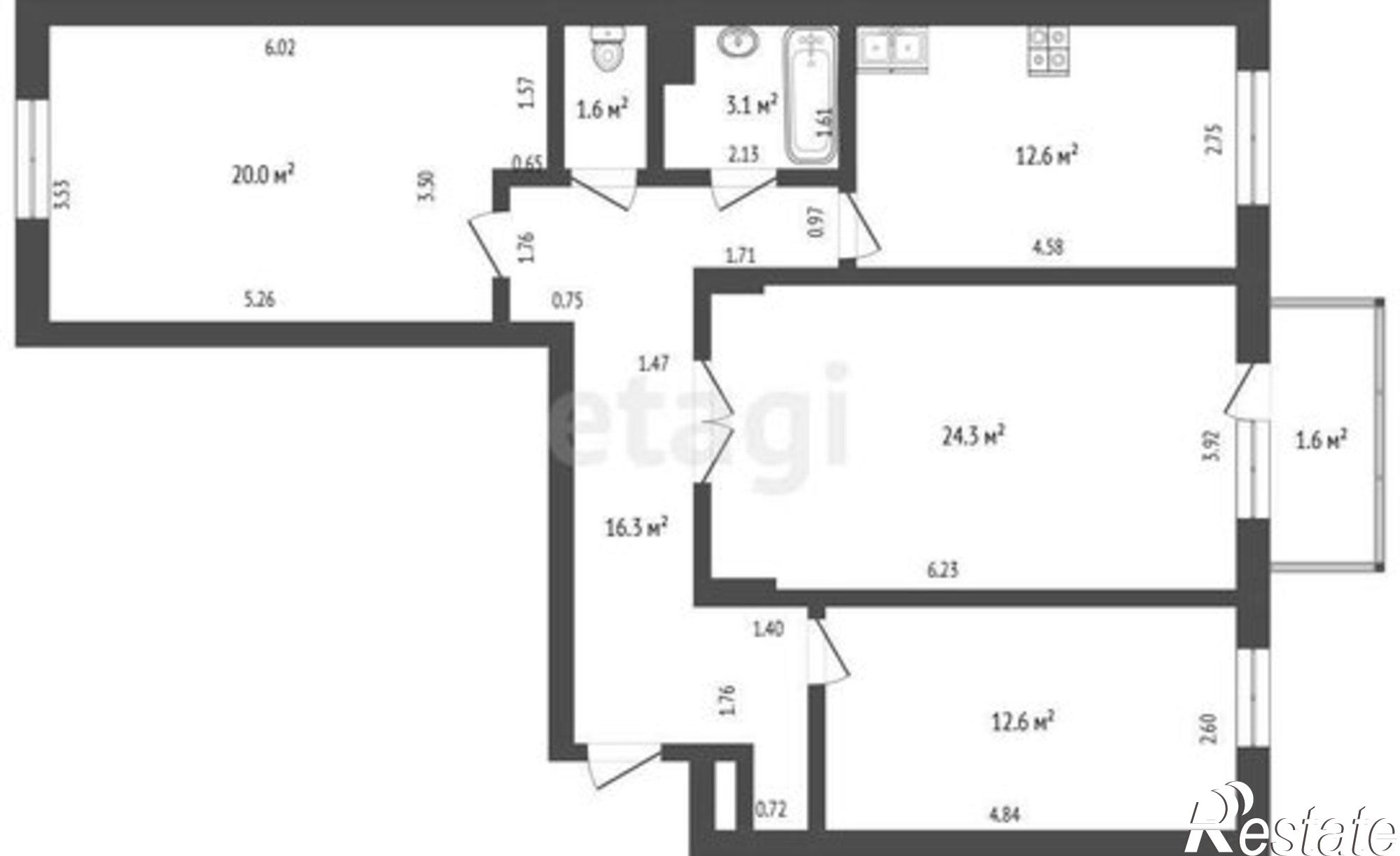 Купить квартиру за 9 750 000 рублей на улица Автомобилистов, 11