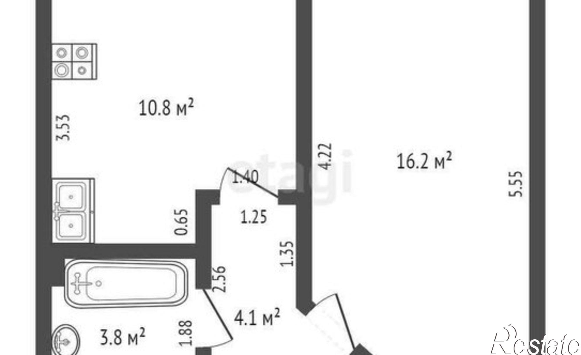 Купить квартиру за 2 550 000 рублей на улица Шевченко, 7