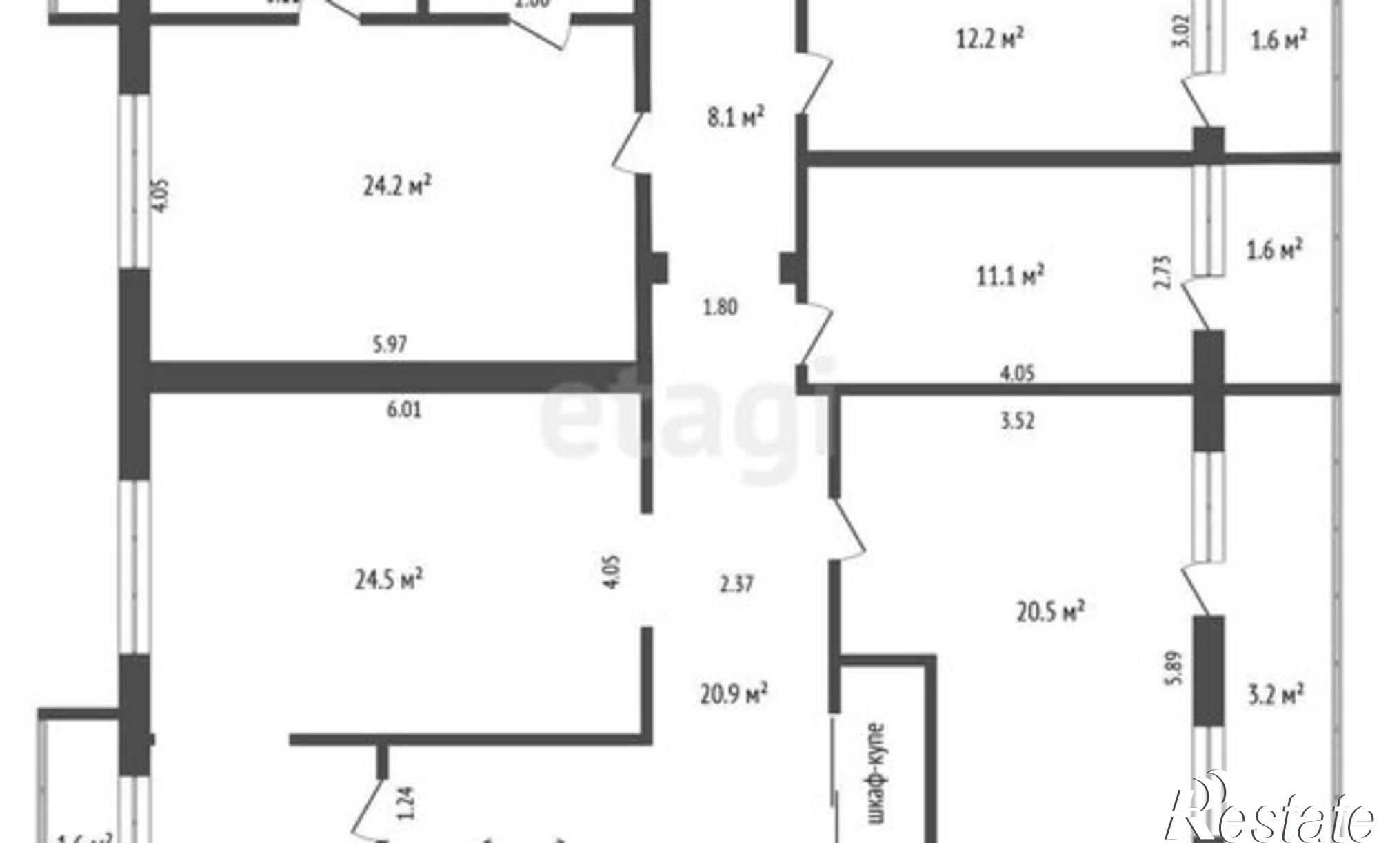 Купить квартиру за 14 000 000 рублей на Габдуллы Тукая пр-кт, 51