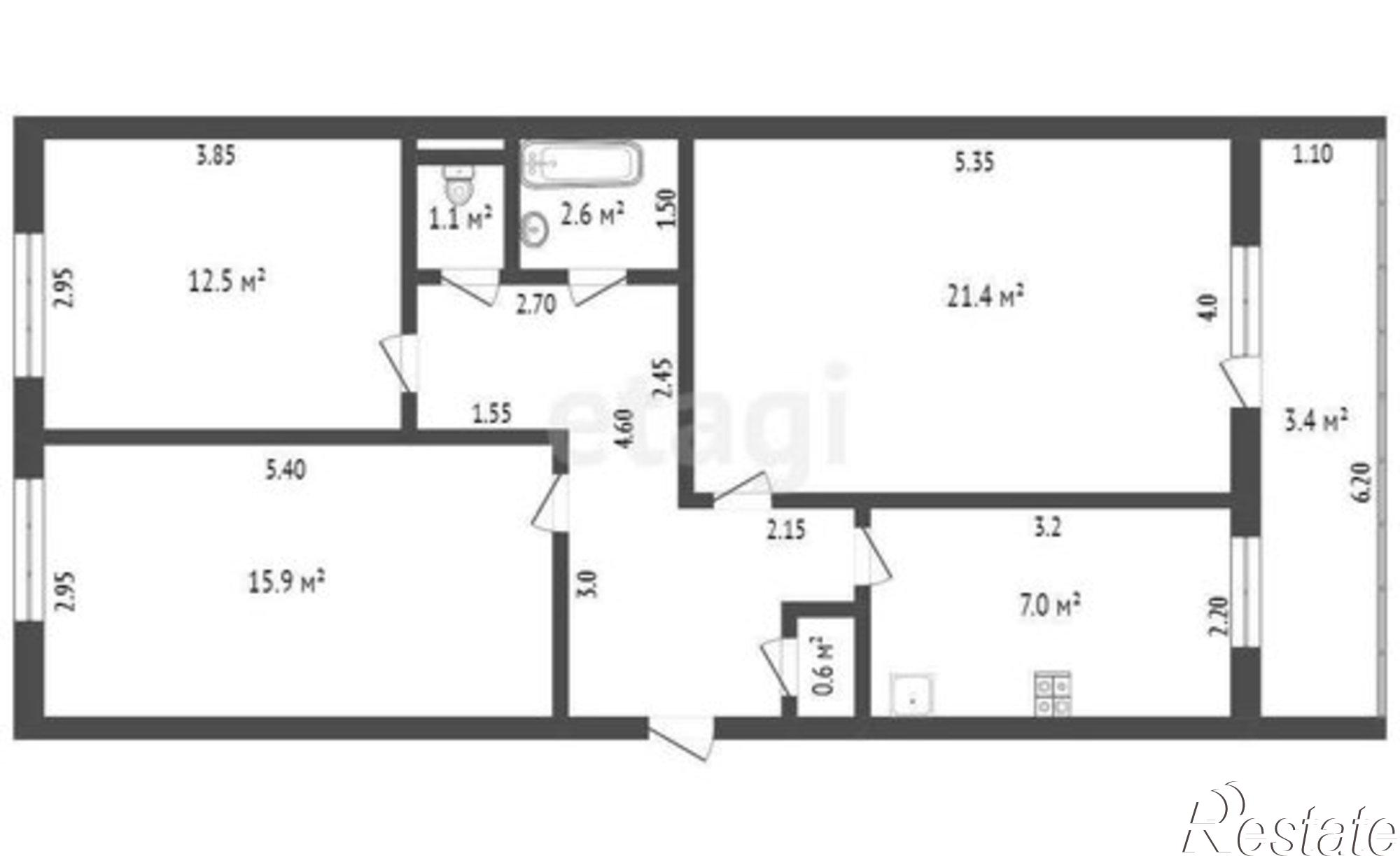 Купить квартиру за 5 150 000 рублей на улица Кошевого, 10