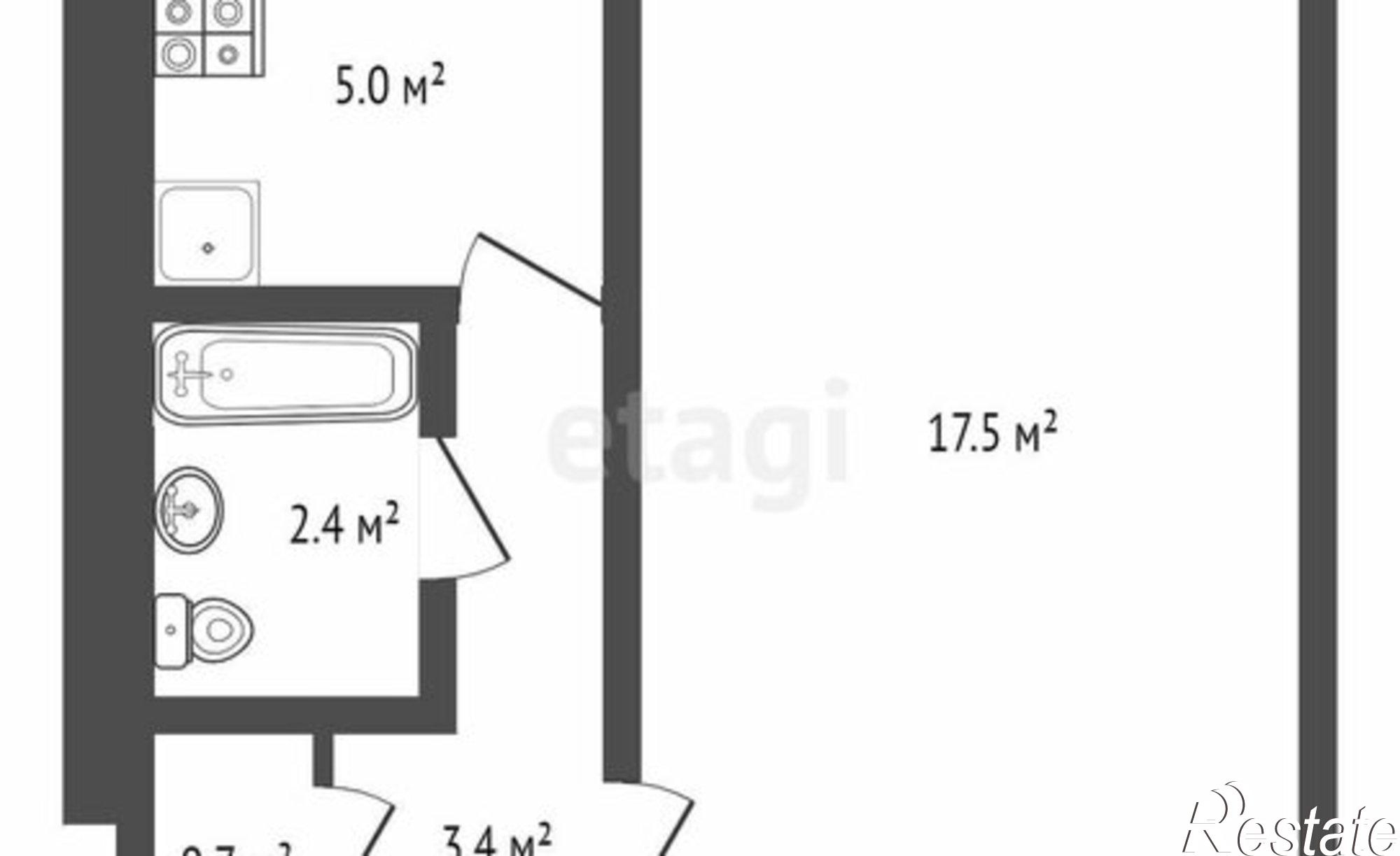 Купить квартиру за 2 190 000 рублей на ул Шевченко, 5