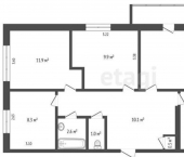 4-комн, 71кв м, этаж 2/5 ул Чернышевского, 43