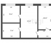 4-комн, 61кв м, этаж 1/5 ул Гафиатуллина, 12