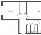 2-комн, 48кв м, этаж 2/5 улица Радищева, 3