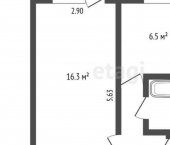 1-комн, 30кв м, этаж 5/5 улица Ленина, 87