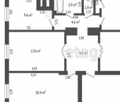 4-комн, 71кв м, этаж 5/5 улица Тукая, 3