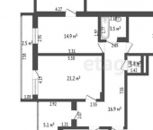 3-комн, 84кв м, этаж 8/12 ул Ленина, 195