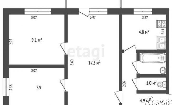 3-комн квартира улица Чернышевского, 10,  д. 10