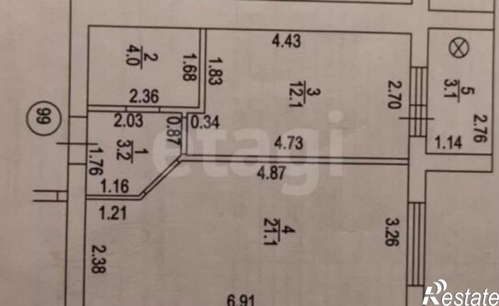 1-комн квартира проспект Строителей, 74,  д. 74