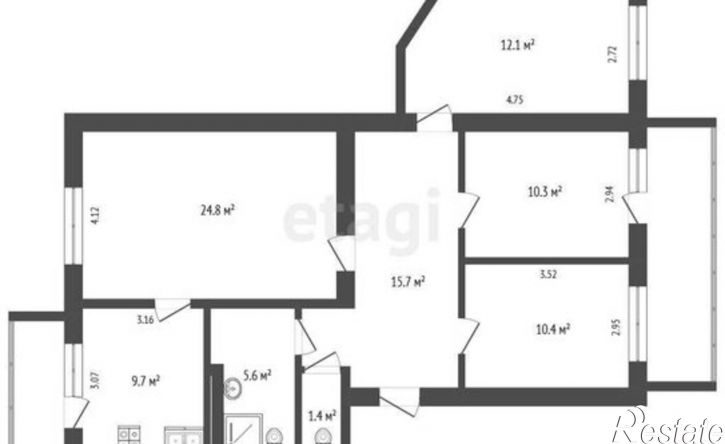 4-комн квартира Габдуллы Тукая пр-кт, 51,  д. 51