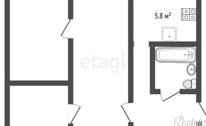 2-комн квартира пр-кт Ленина, 27,  д. 27