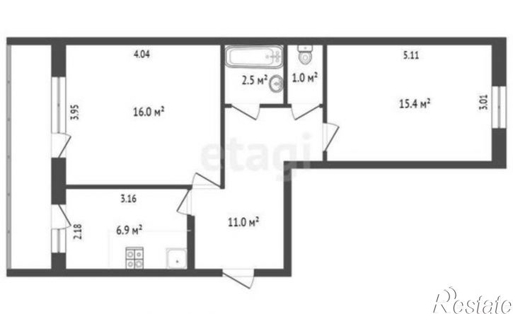 2-комн квартира улица Чернышевского, 49,  д. 49