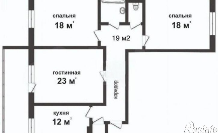 3-комн квартира улица Рината Галеева, 10,  д. 10