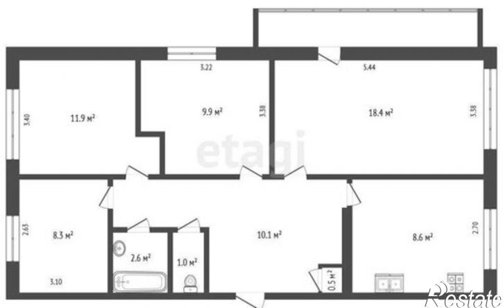 4-комн квартира ул Чернышевского, 43,  д. 43