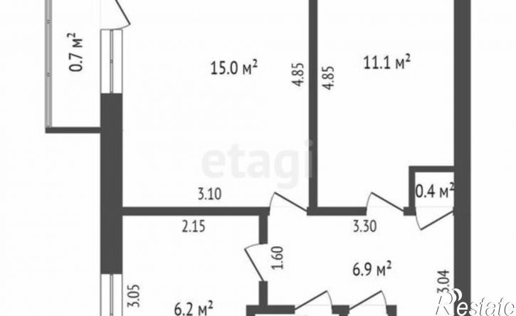 2-комн квартира проспект Строителей, 11А,  д. 11А