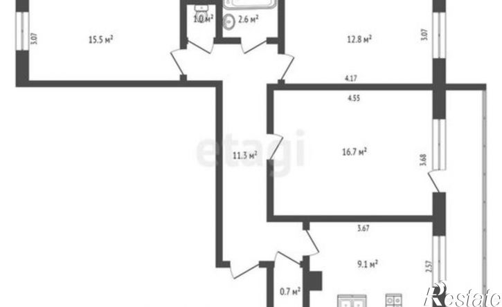 3-комн квартира улица Ленина, 108,  д. 108